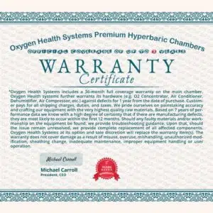 Warranty 3 years