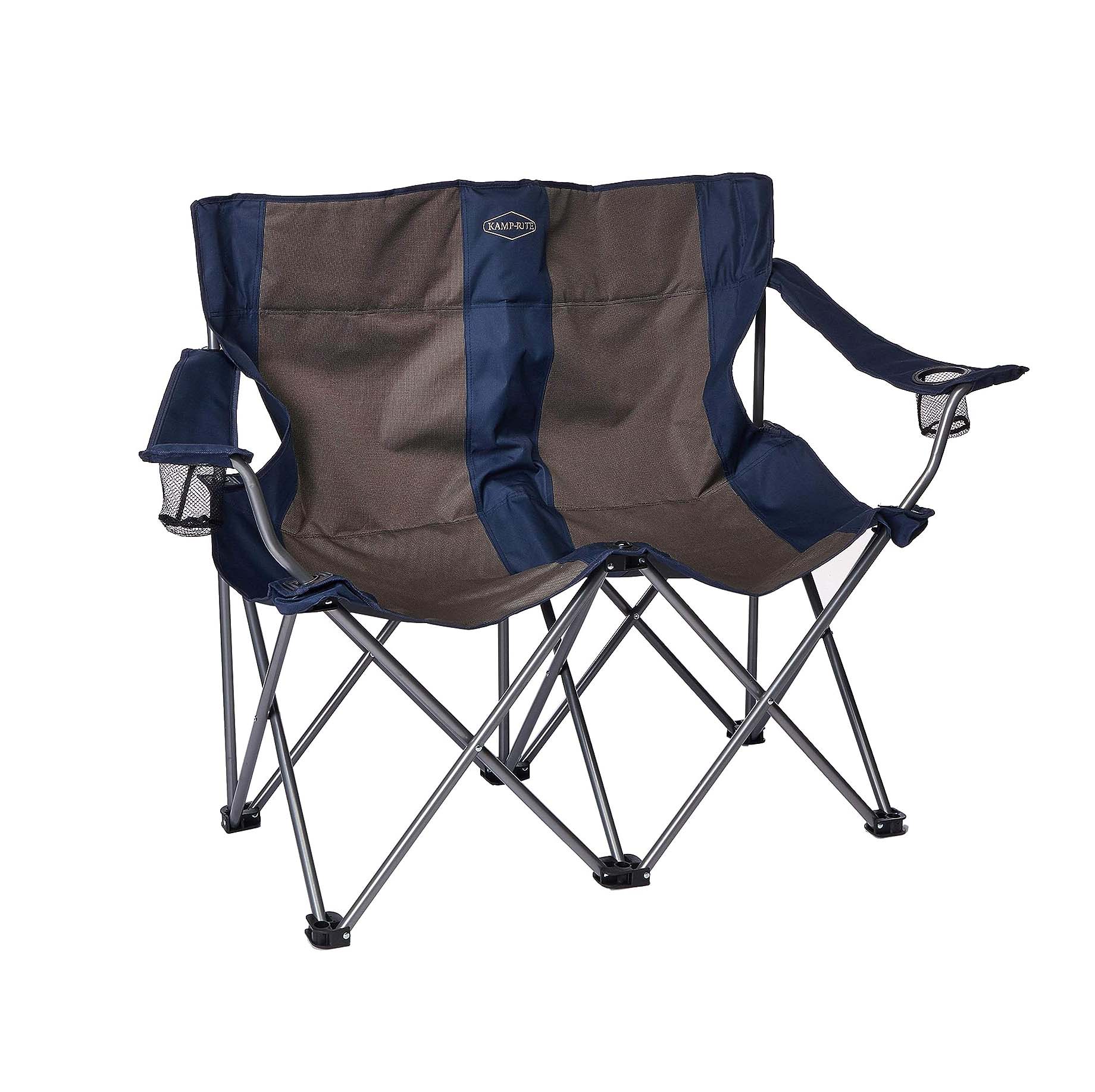 kamp-riteダブルFolding Chair with Arm Rests並行輸入 Portable 2 Person Double Folding Collapsible Chair | Kamp-Rite