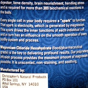 Magnesium Chloride Hexahydrate Oil 100 Percent 4 oz3