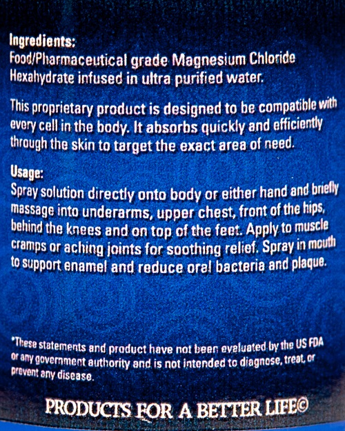 Magnesium Chloride Hexahydrate Oil 100 Percent 4 oz4