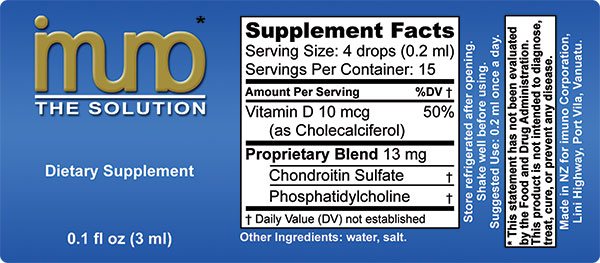imuno® Immune Supplement 3 ml2