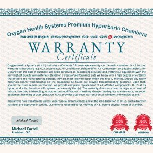Warranty 5Years Certificate Up to 3 Years