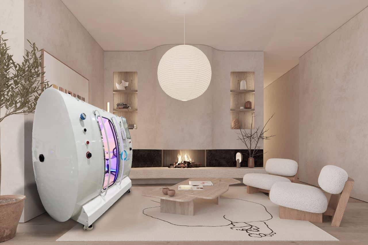 40 inch hyperbaric chamber side