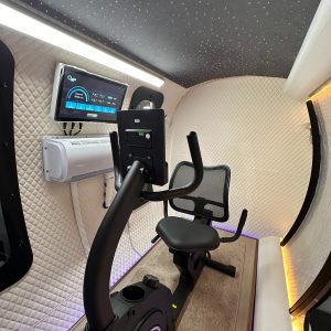 Exercise Ready Interior spin bike front view