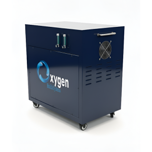 20 LPM High Flow Oxygen Concentrator for Hyperbaric Chamber Blue Diagonal