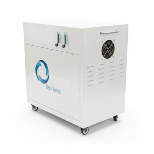 20 LPM High Flow Oxygen Concentrator for Hyperbaric Chamber White Diagonal