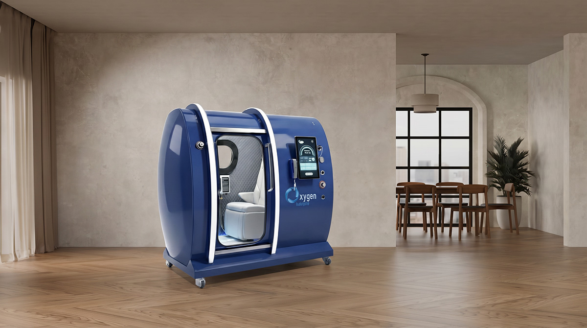 35 D Multiplace Hyperbaric Chamber Room Blue shutterstock 2760307619