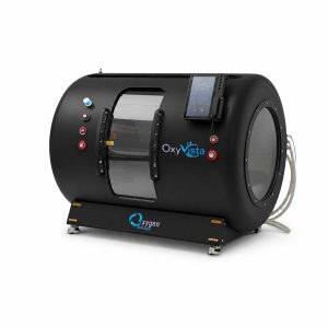 Oxyvista Hyperbaric Chamber Side view Matte Black 1x1