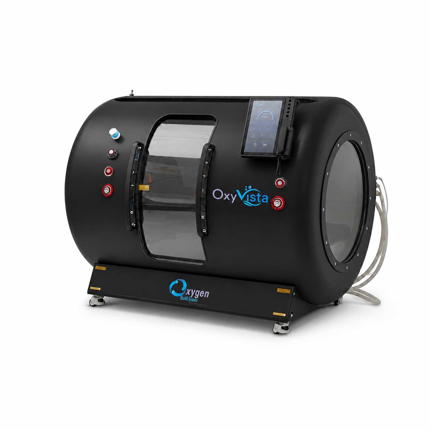 Oxyvista Hyperbaric Chamber Side view Matte Black 1x1