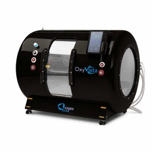 Oxyvista Hyperbaric Chamber Side view Satin Black 1x1