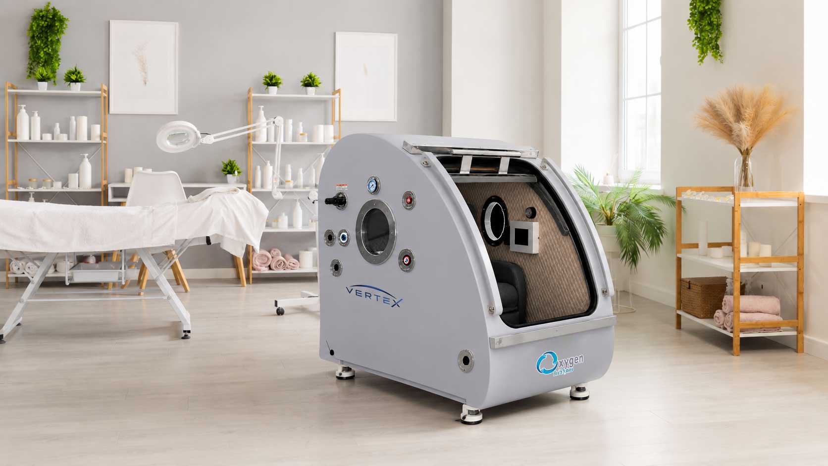 Vertex HardShell Hyperbaric Chamber Powder Gray Clinic