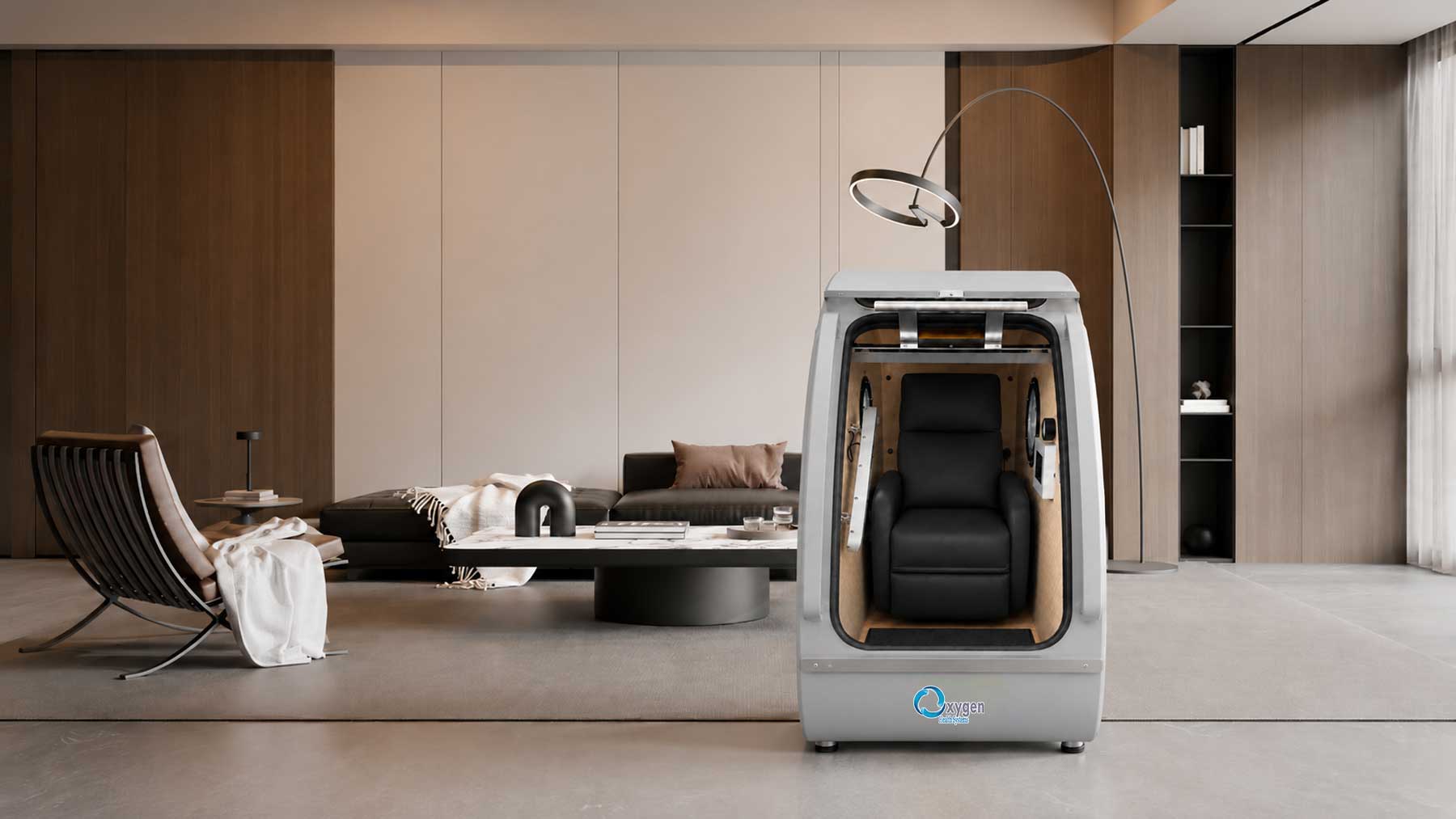 Vertex HardShell Hyperbaric Chamber Powder Gray Room